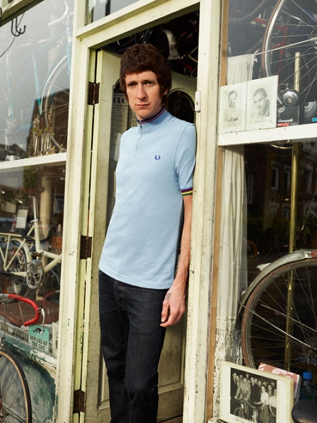 Bradley Wiggins in seinem Fred Perry-Special Edition Shirt